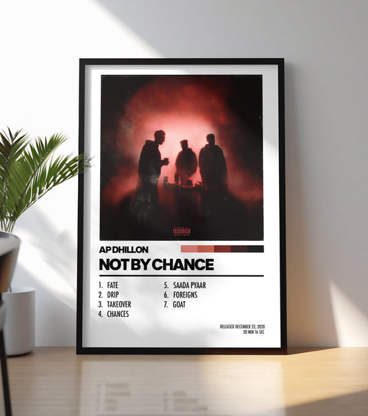 AP Dhillon - Not By Chance Poster