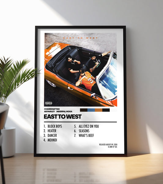 Channi Nattan & Inderpal Moga & AR Paisley - East to West Poster