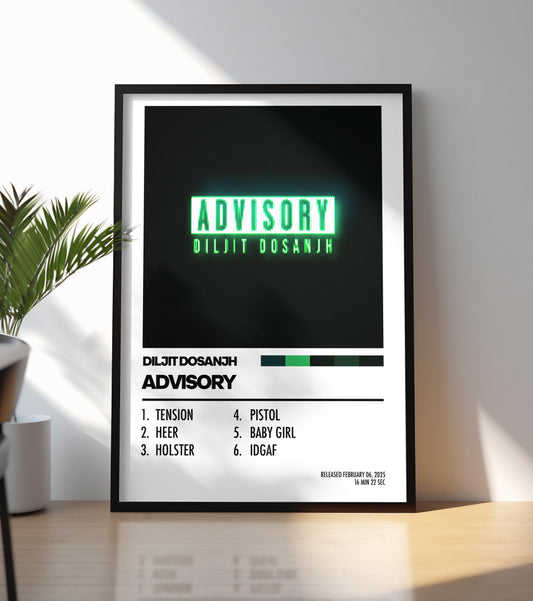 Diljit Dosanjh - Advisory Poster
