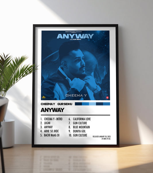 Cheema Y & Gur Sidhu - Anyway Poster